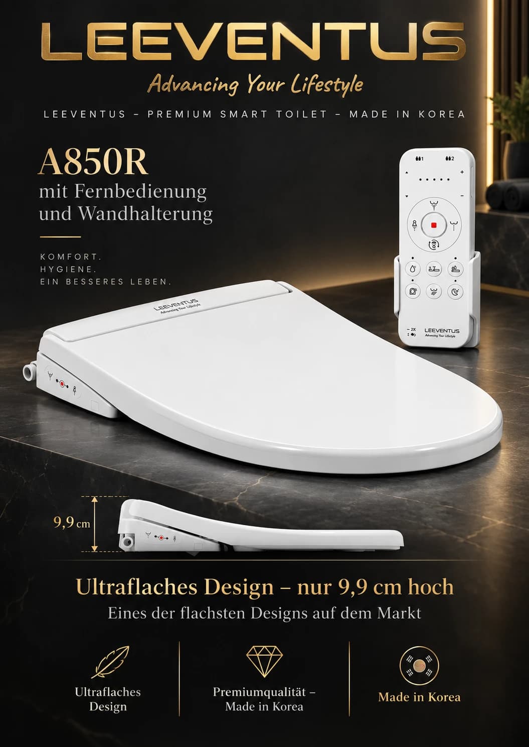 A850R — Ultraflaches Design – 9,9 cm