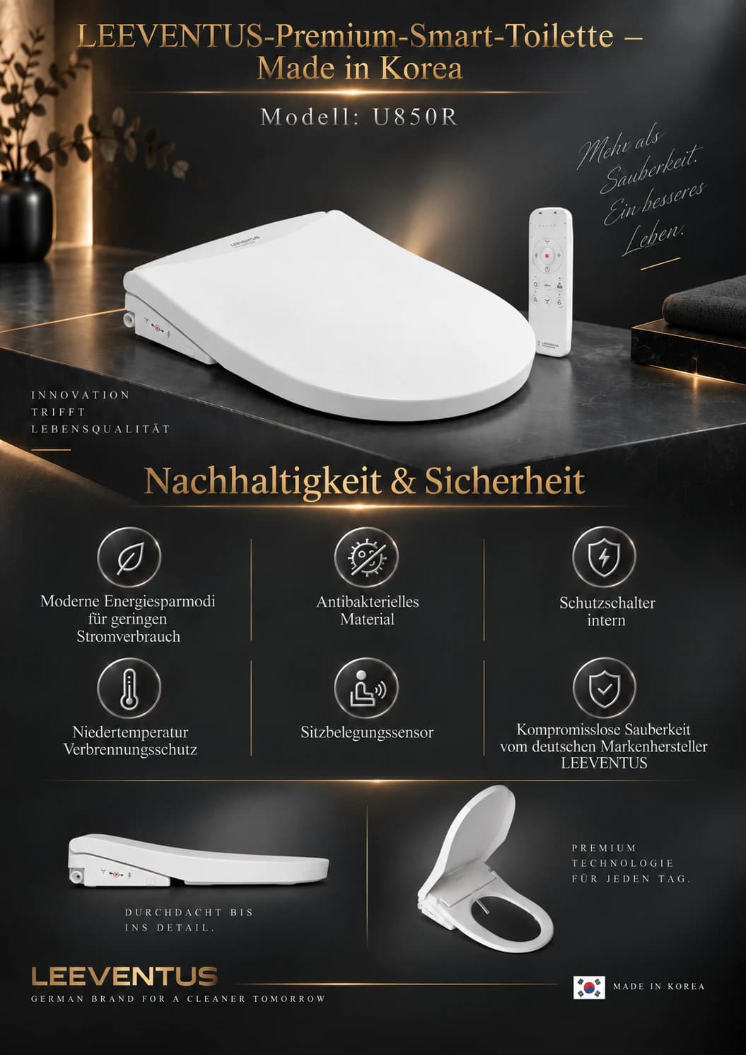 U850R — Nachhaltigkeit & Sicherheit