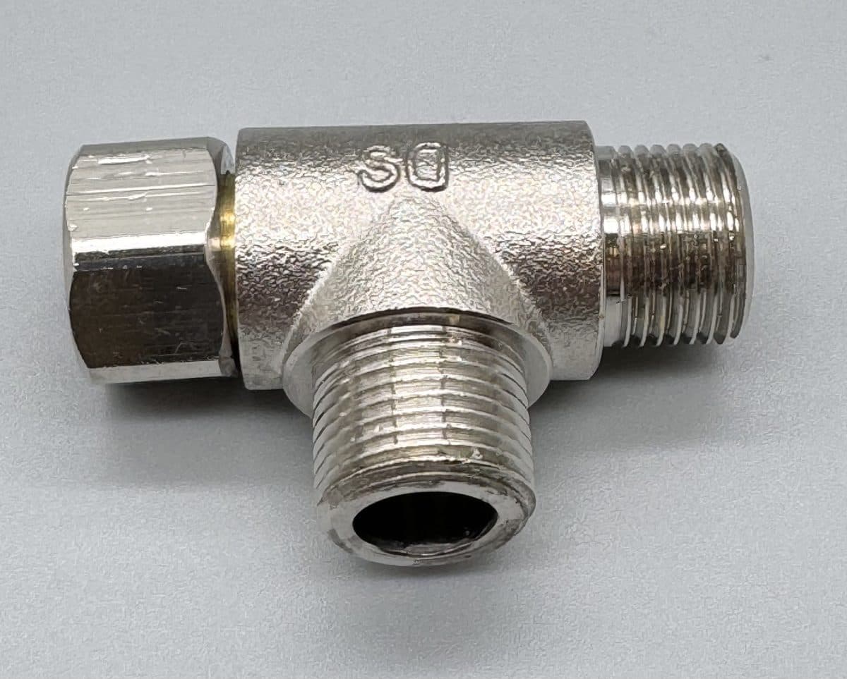 Three-eighths inch T-piece